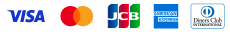 VISA、MASTER、SAISON、APLUS、JCB、Diners、AmericanExpress